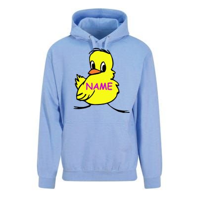 Custom Chick Funny Cute Personalize Unisex Surf Hoodie