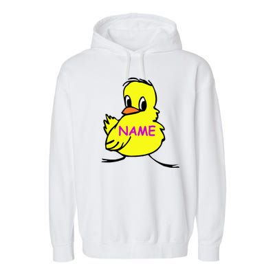 Custom Chick Funny Cute Personalize Garment-Dyed Fleece Hoodie