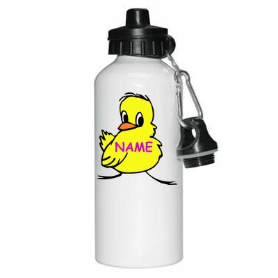 Custom Chick Funny Cute Personalize Aluminum Water Bottle