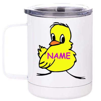 Custom Chick Funny Cute Personalize 12 oz Stainless Steel Tumbler Cup