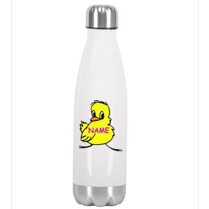 Custom Chick Funny Cute Personalize Stainless Steel Insulated Water Bottle