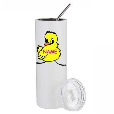 Custom Chick Funny Cute Personalize Stainless Steel Tumbler