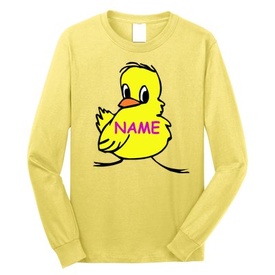 Custom Chick Funny Cute Personalize Long Sleeve Shirt