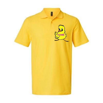 Custom Chick Funny Cute Personalize Softstyle Adult Sport Polo