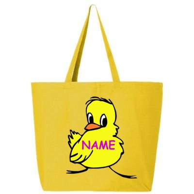 Custom Chick Funny Cute Personalize 25L Jumbo Tote