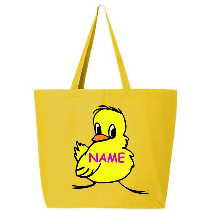 Custom Chick Funny Cute Personalize 25L Jumbo Tote