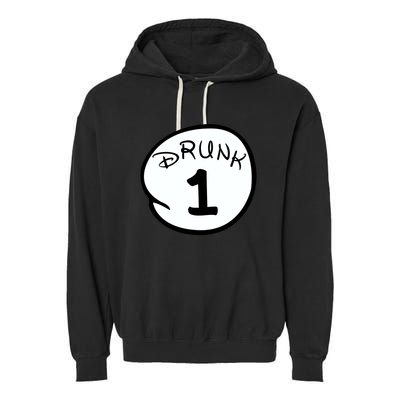 Custom Drunk 1 2 3 4 5 Personalize Garment-Dyed Fleece Hoodie
