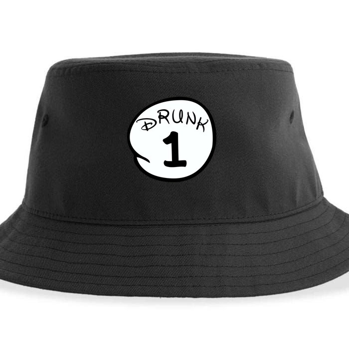 Custom Drunk 1 2 3 4 5 Personalize Sustainable Bucket Hat