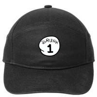 Custom Drunk 1 2 3 4 5 Personalize 7-Panel Snapback Hat