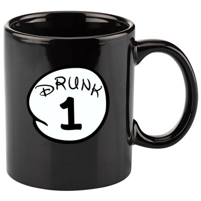 Custom Drunk 1 2 3 4 5 Personalize 11oz C Handle Ceramic Mug