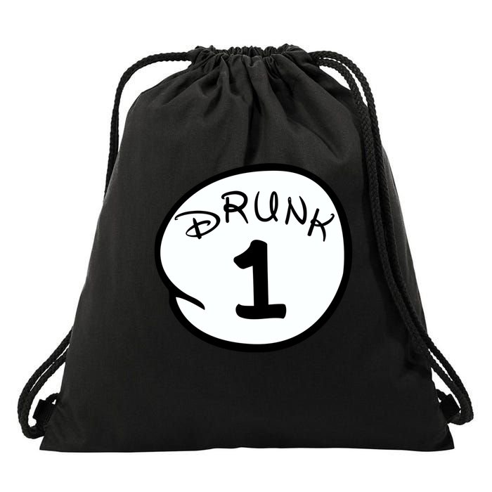 Custom Drunk 1 2 3 4 5 Personalize Drawstring Bag