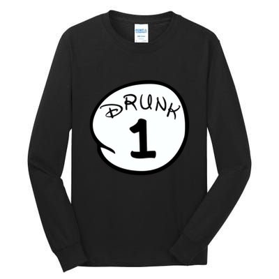 Custom Drunk 1 2 3 4 5 Personalize Tall Long Sleeve T-Shirt