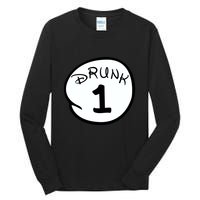 Custom Drunk 1 2 3 4 5 Personalize Tall Long Sleeve T-Shirt
