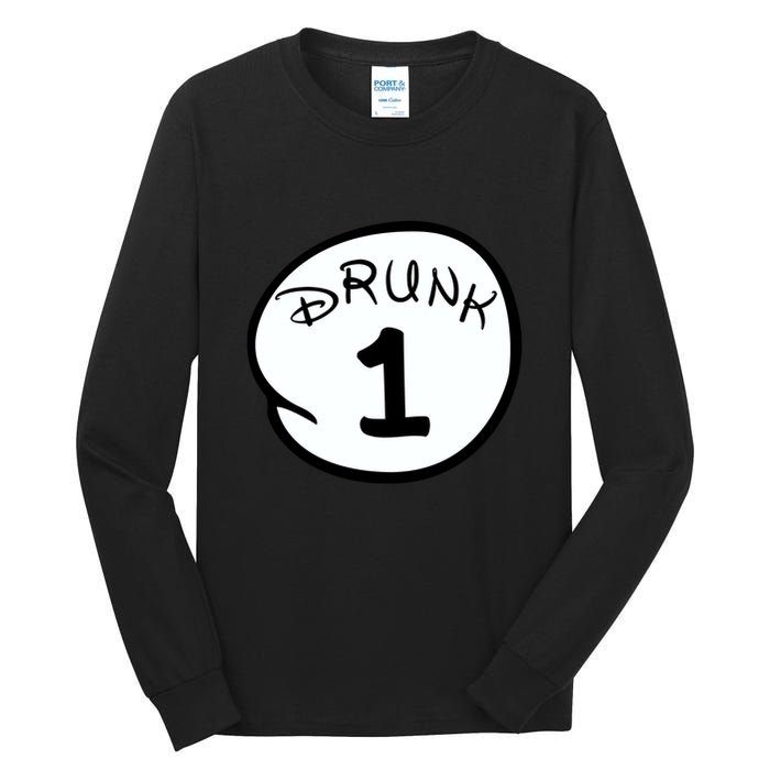 Custom Drunk 1 2 3 4 5 Personalize Tall Long Sleeve T-Shirt