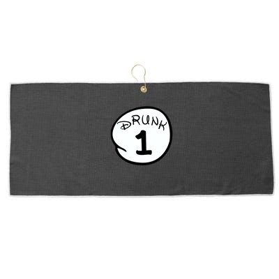 Custom Drunk 1 2 3 4 5 Personalize Large Microfiber Waffle Golf Towel