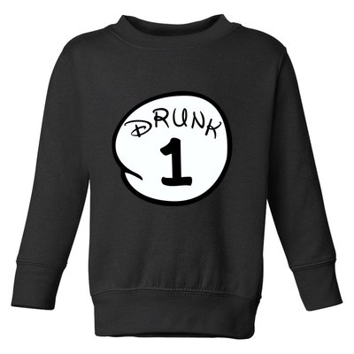 Custom Drunk 1 2 3 4 5 Personalize Toddler Sweatshirt
