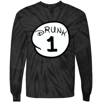 Custom Drunk 1 2 3 4 5 Personalize Tie-Dye Long Sleeve Shirt