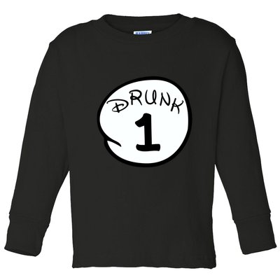Custom Drunk 1 2 3 4 5 Personalize Toddler Long Sleeve Shirt
