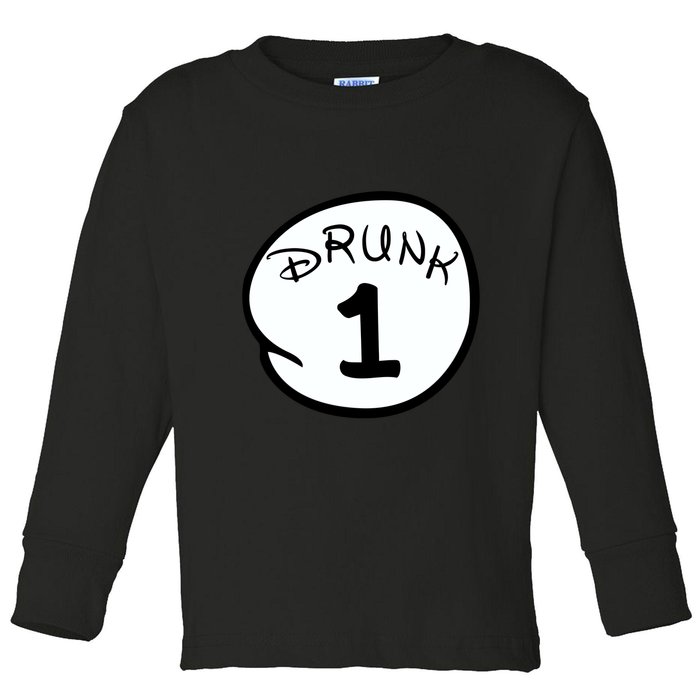 Custom Drunk 1 2 3 4 5 Personalize Toddler Long Sleeve Shirt