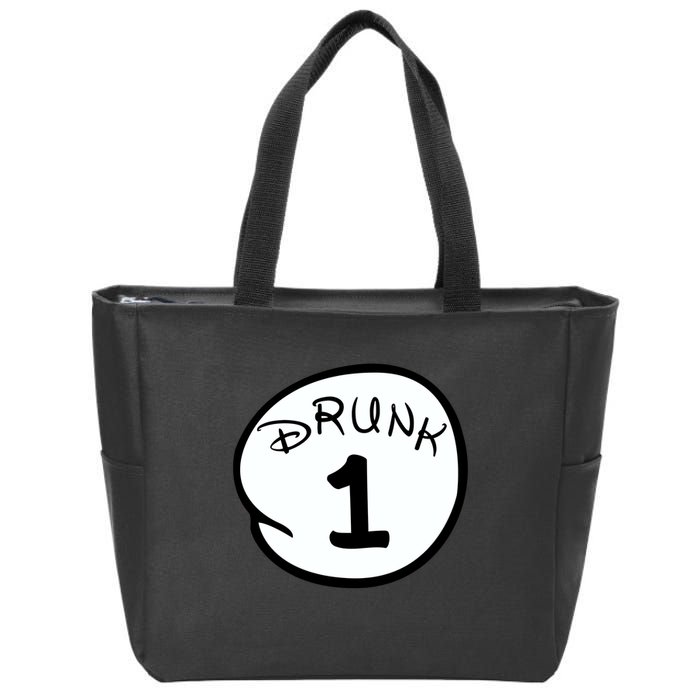 Custom Drunk 1 2 3 4 5 Personalize Zip Tote Bag