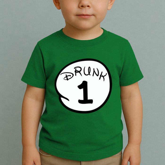 Custom Drunk 1 2 3 4 5 Personalize Toddler T-Shirt