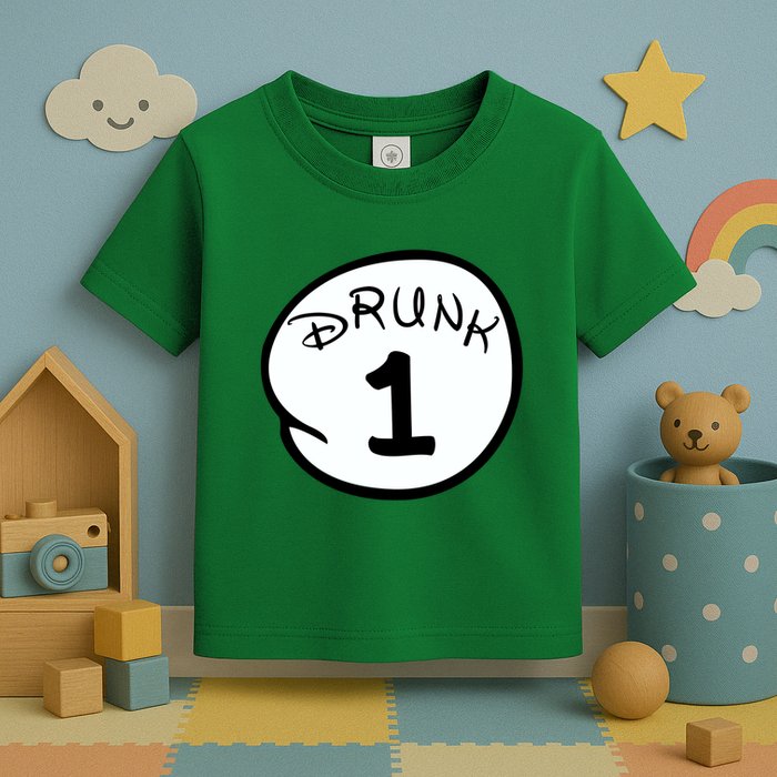 Custom Drunk 1 2 3 4 5 Personalize Toddler T-Shirt