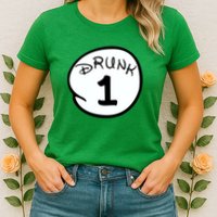 Custom Drunk 1 2 3 4 5 Personalize Womens T-Shirt