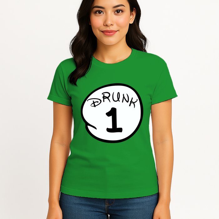 Custom Drunk 1 2 3 4 5 Personalize Womens T-Shirt
