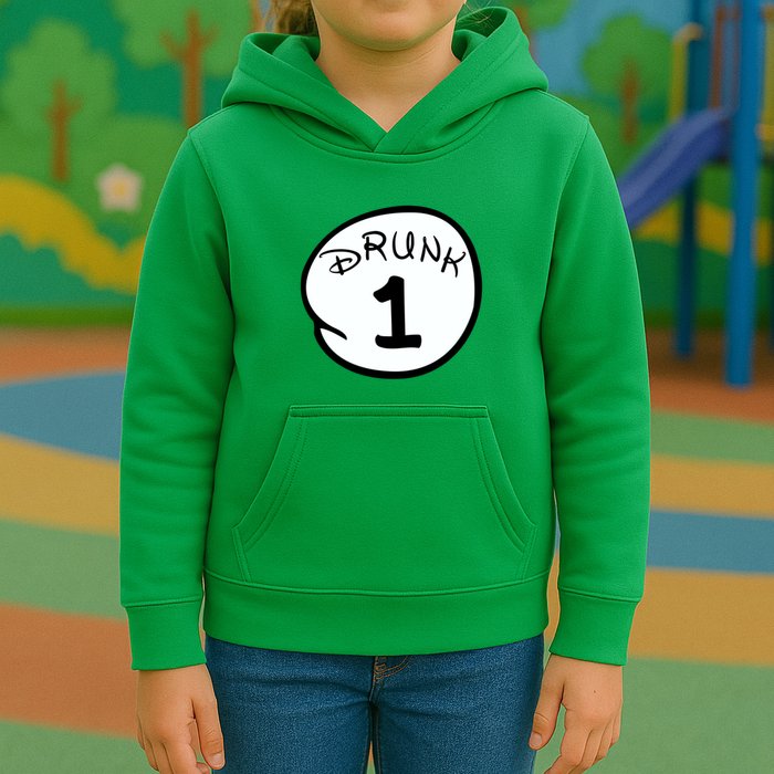 Custom Drunk 1 2 3 4 5 Personalize Kids Hoodie