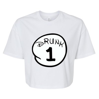 Custom Drunk 1 2 3 4 5 Personalize Bella+Canvas Jersey Crop Tee