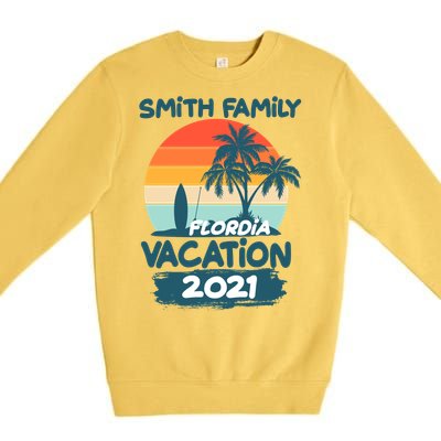 Custom Family Vacation Personalize Design Premium Crewneck Sweatshirt