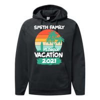 Custom Family Vacation Personalize Design Performance Fleece Hoodie