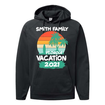 Custom Family Vacation Personalize Design Performance Fleece Hoodie