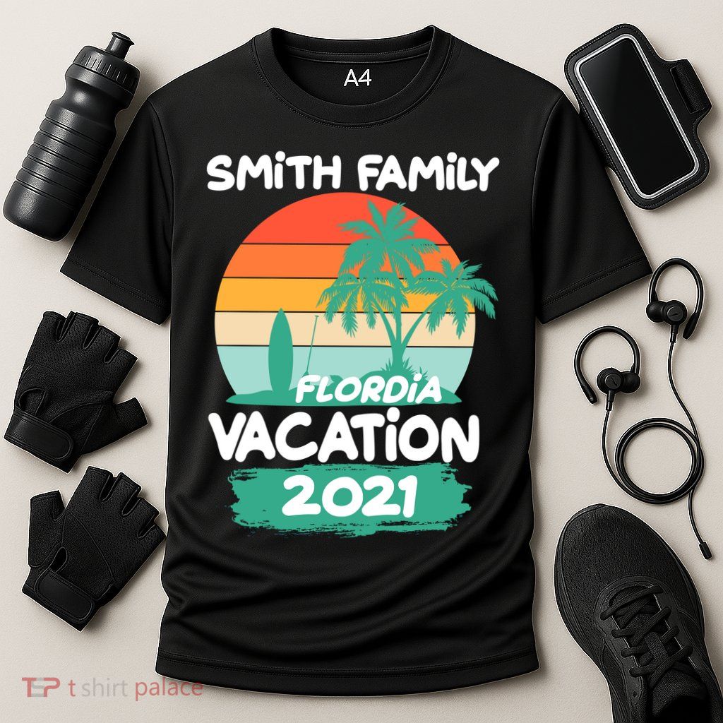 Custom Family Vacation Personalize Design Performance Shirt