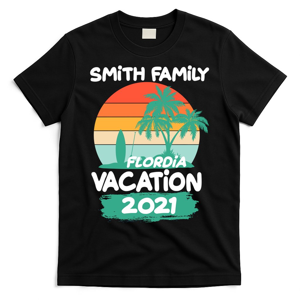 Custom Family Vacation Personalize Design T-Shirt