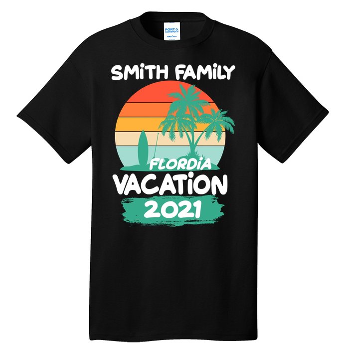 Custom Family Vacation Personalize Design Tall T-Shirt