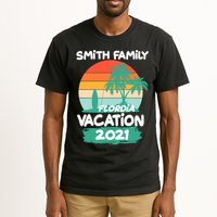 Custom Family Vacation Personalize Design Tall T-Shirt