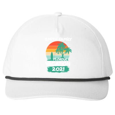 Custom Family Vacation Personalize Design Snapback Five-Panel Rope Hat