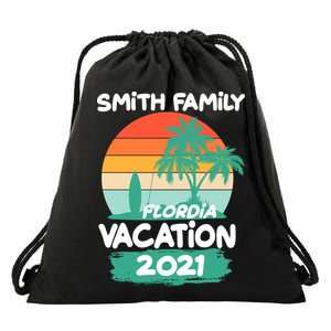 Custom Family Vacation Personalize Design Drawstring Bag