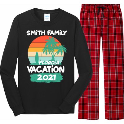 Custom Family Vacation Personalize Design Long Sleeve Pajama Set