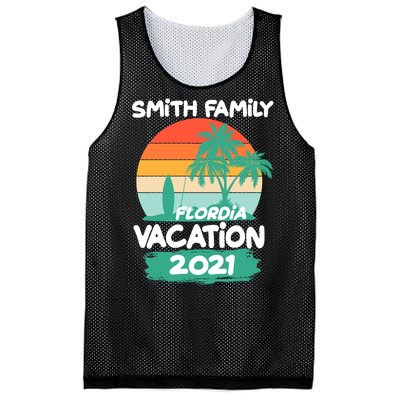 Custom Family Vacation Personalize Design Mesh Reversible Basketball Jersey Tank