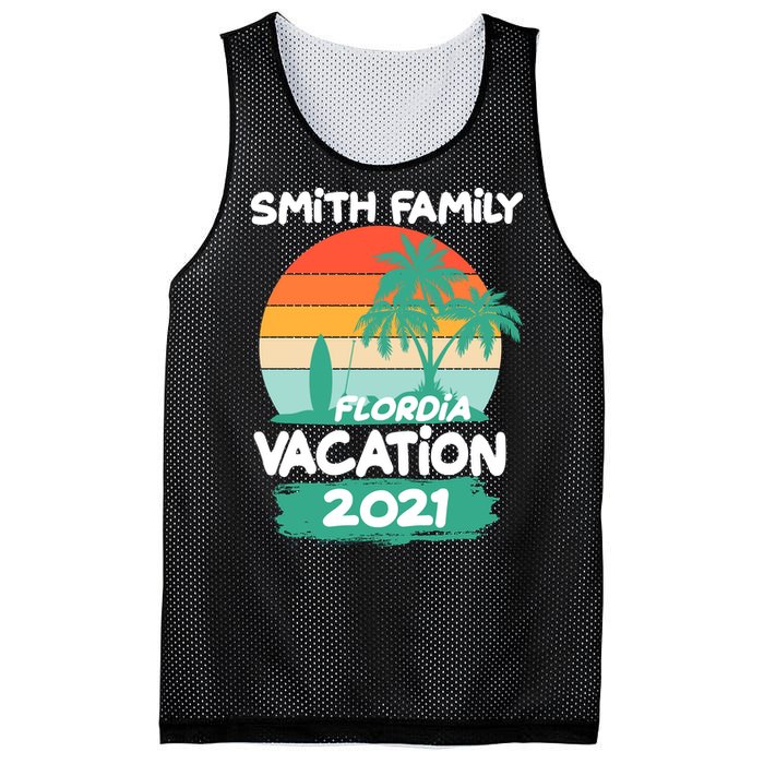 Custom Family Vacation Personalize Design Mesh Reversible Basketball Jersey Tank