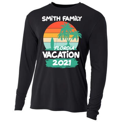 Custom Family Vacation Personalize Design Cooling Performance Long Sleeve Crew