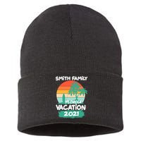 Custom Family Vacation Personalize Design Sustainable Knit Beanie