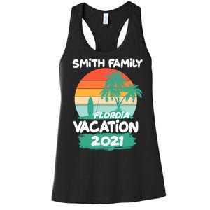 Custom Family Vacation Personalize Design Women's Racerback Tank