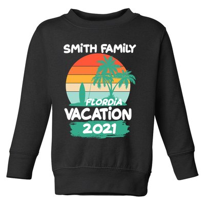 Custom Family Vacation Personalize Design Toddler Sweatshirt