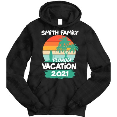 Custom Family Vacation Personalize Design Tie Dye Hoodie