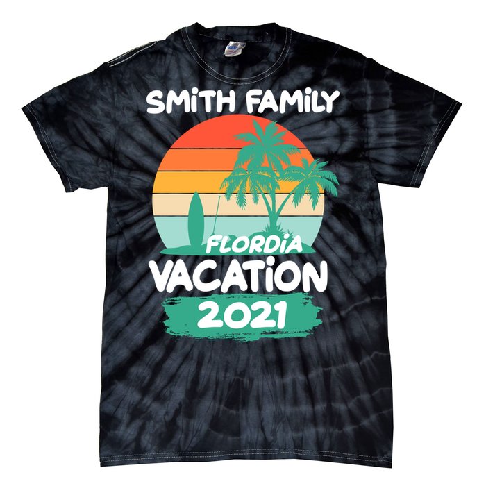 Custom Family Vacation Personalize Design Tie-Dye T-Shirt