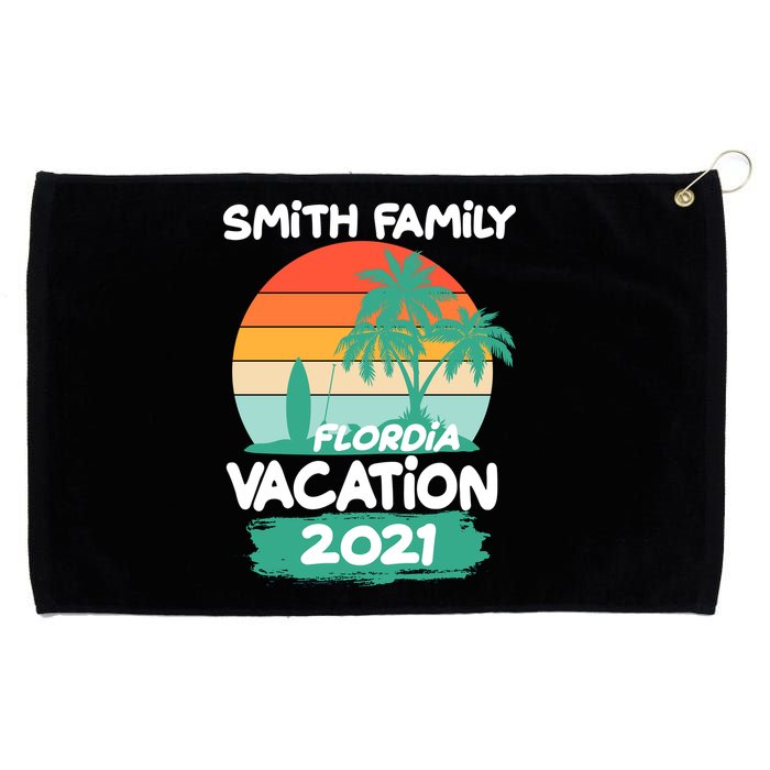 Custom Family Vacation Personalize Design Grommeted Golf Towel