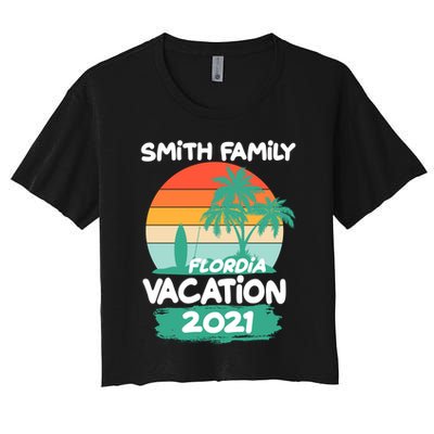 Custom Family Vacation Personalize Design Crop Top